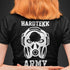 Hardtekk Army T-Shirt für Frauen in schwarz